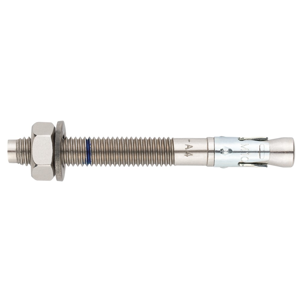 MTP-A4 [CP] Anclaje macho para cargas altas en hormigón fisurado y no fisurado. Homologado ETE Opt.1. Eje Inoxidable A4. Clip inoxidable A4